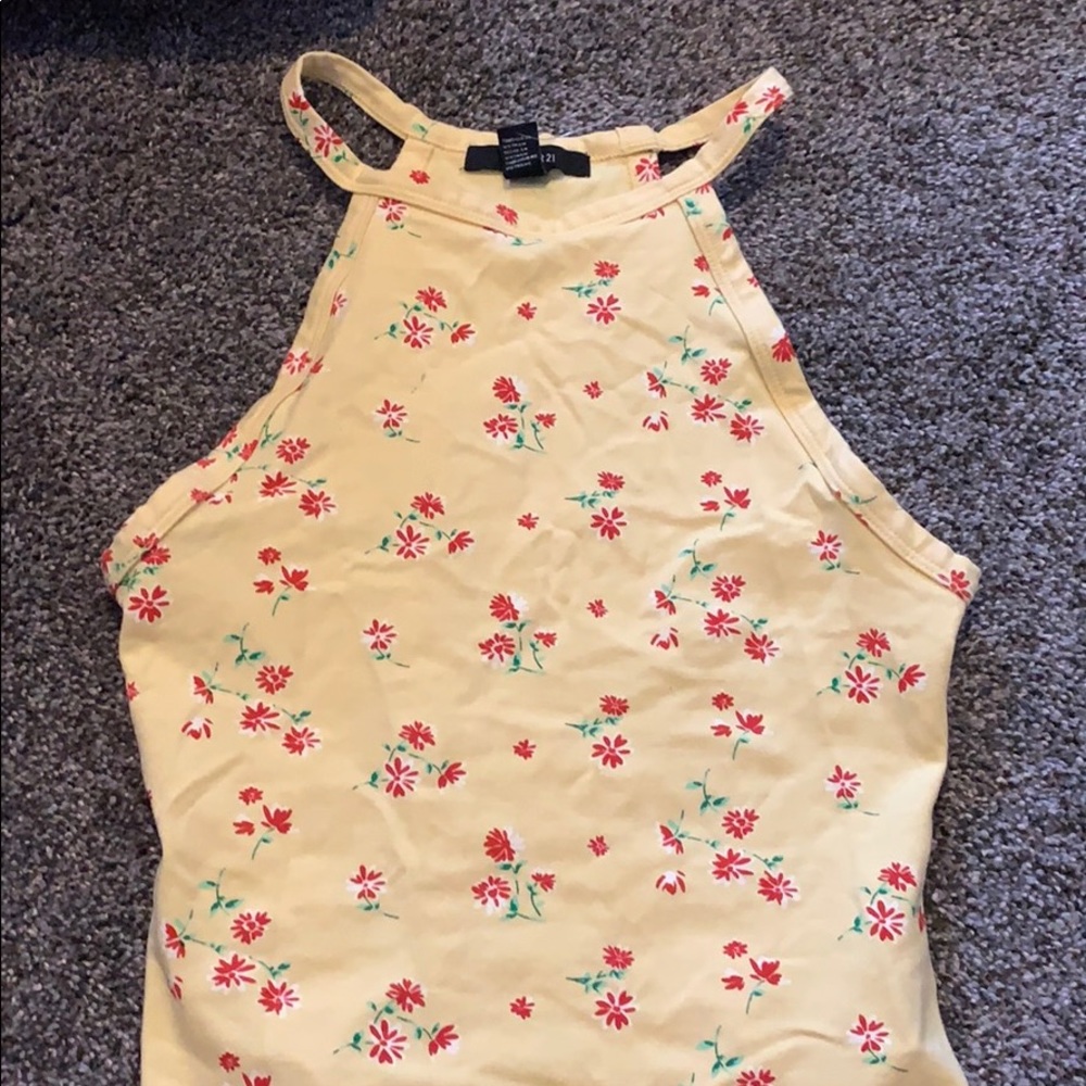 Yellow body suit from forever 21